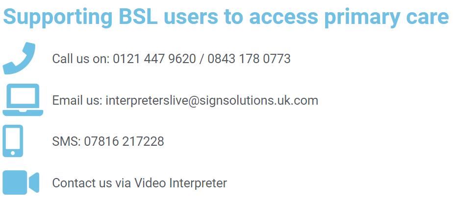 Supporting BSL Users